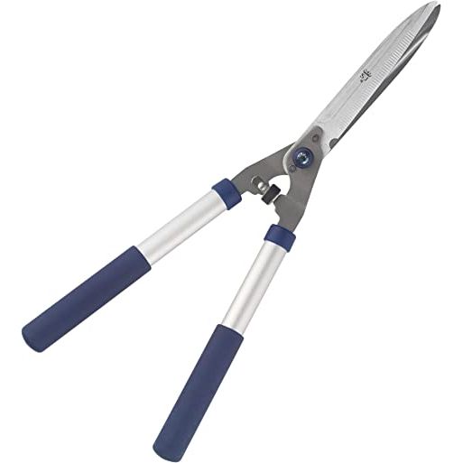 Spear and Jackson Razorsharp Geared Hedge Shears, Silver/Blue