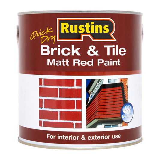 Rustins Brick/Tile Paint Red 250ml