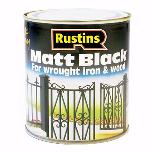 Rustins Quick Dry Matt Black 2.5L