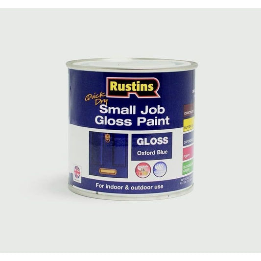 Rustins Quick Dry Small Job Gloss 250ml Oxford Blue