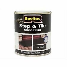 Rustins Step & Tile Paint Gloss Black 500ml